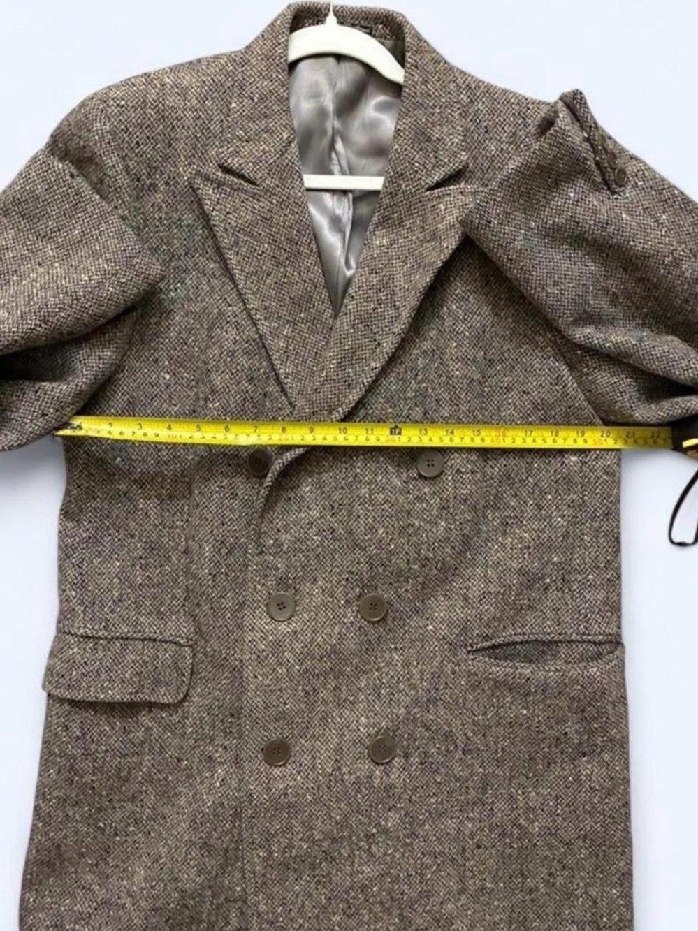 Vintage Sidi for Orpheus Italian All Wool Tweed Overcoat - Picture 5 of 9